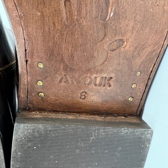 Anouk Riding Leather Knee High Boots Tassels Pirate Western - Picture 3 of 8